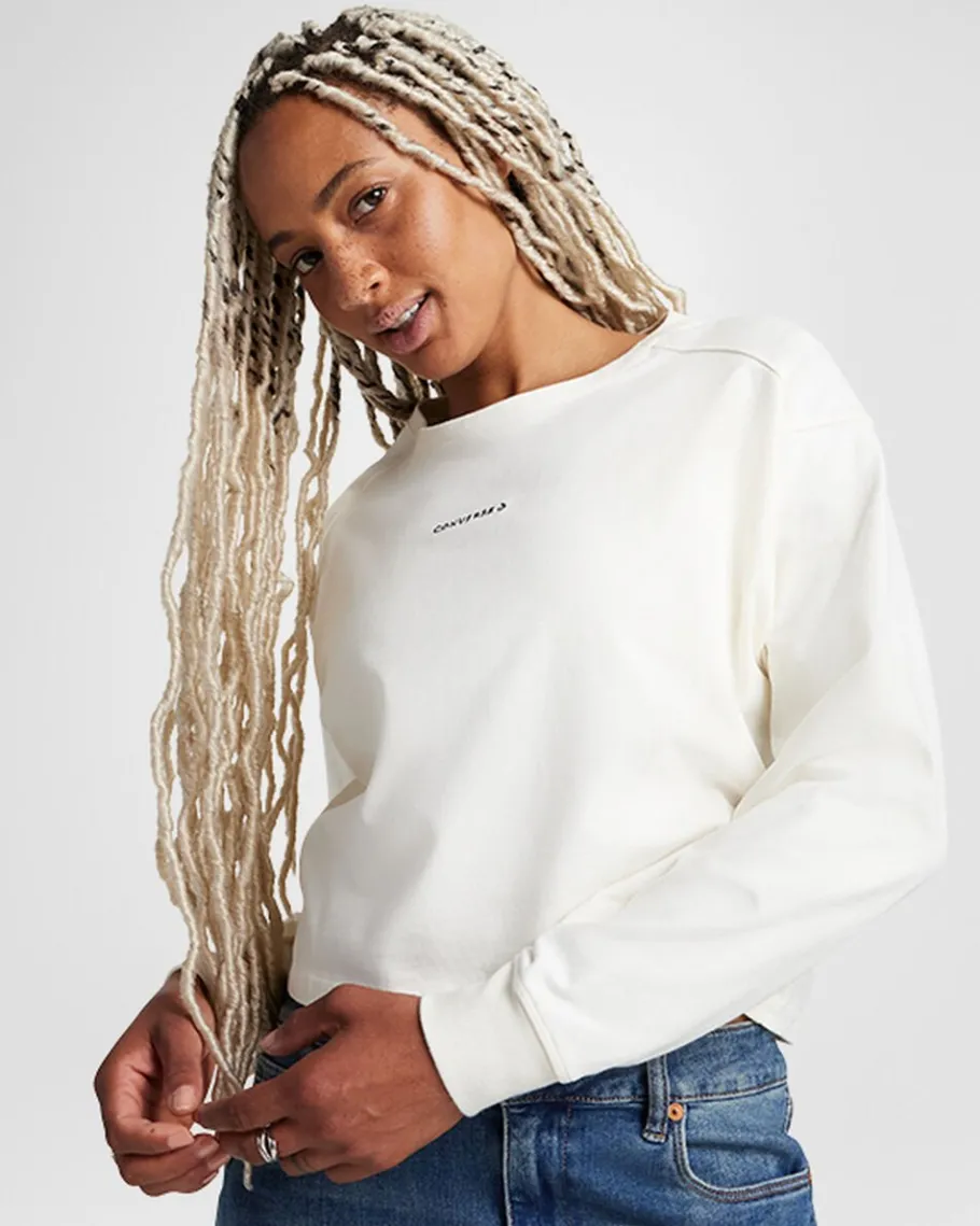 Converse Boxy Long-Sleeve T-Shirt*Mujer Partes De Arriba Y Camisetas | Chaquetas Y Sudaderas