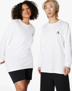Converse Camiseta de ajuste estándar Go-To Embroidered Star Chevron*Mujer Partes De Arriba Y Camisetas | Partes De Arriba Y Camisetas