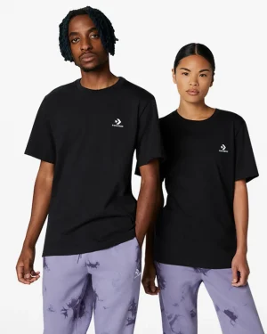 Converse Camiseta de ajuste estándar Go-To Embroidered Star Chevron*Hombre Partes De Arriba Y Camisetas