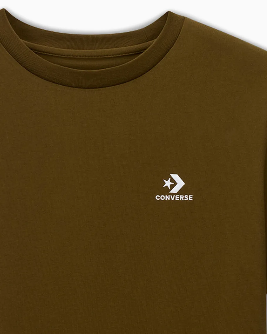 Converse Camiseta de ajuste estándar Go-To Embroidered Star Chevron*Hombre Partes De Arriba Y Camisetas