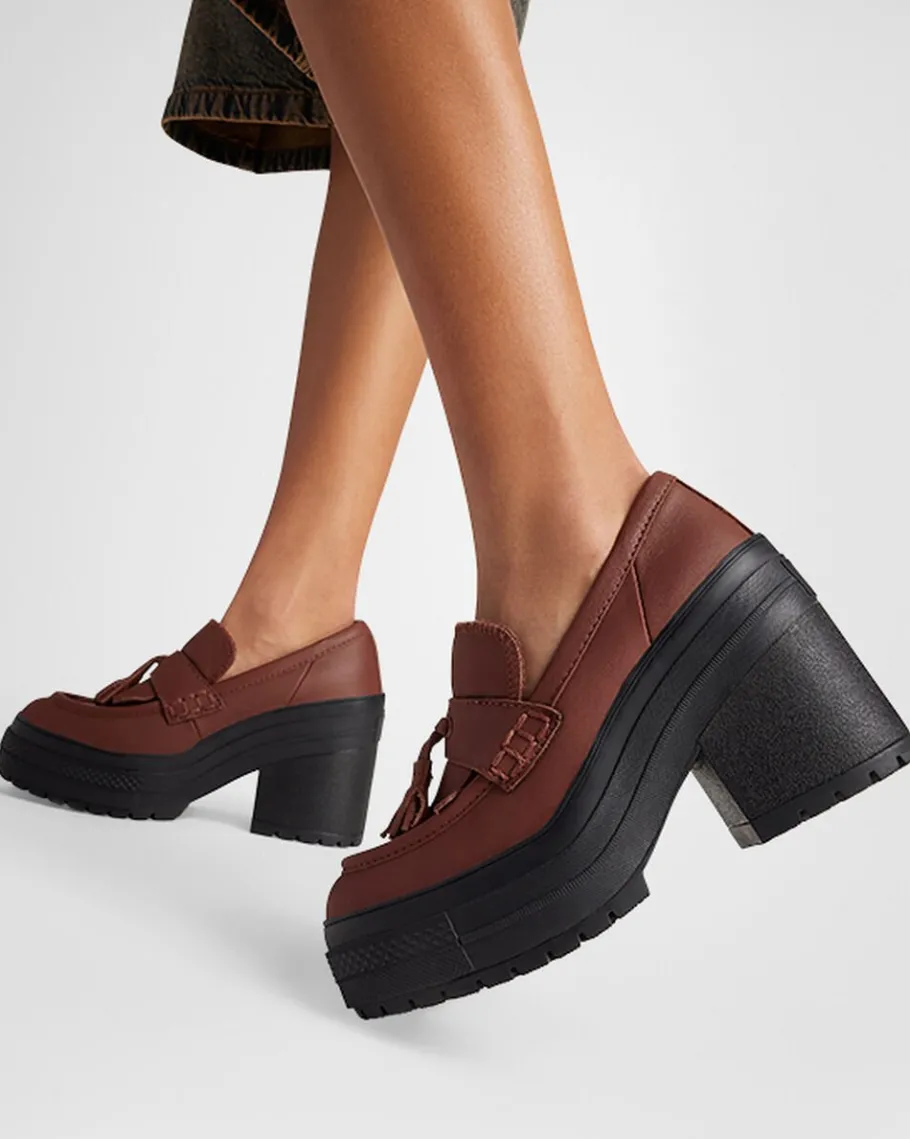 Converse Chuck 70 De Luxe Heel Loafer Platform Leather*Mujer Corte Bajo | Plataformas