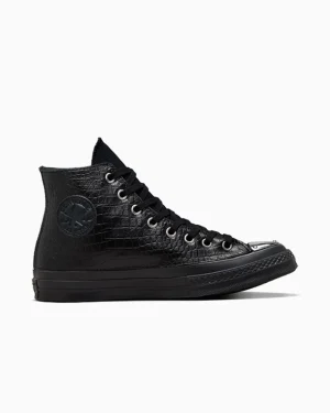 Converse Chuck 70 LTD Mono Black Premium Leather*Mujer Corte Alto | Corte Alto