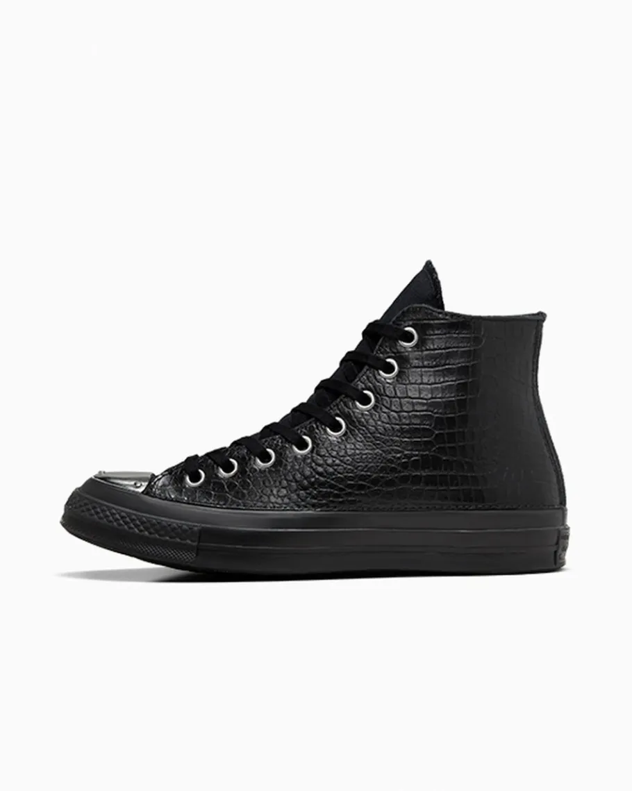 Converse Chuck 70 LTD Mono Black Premium Leather*Mujer Corte Alto | Corte Alto