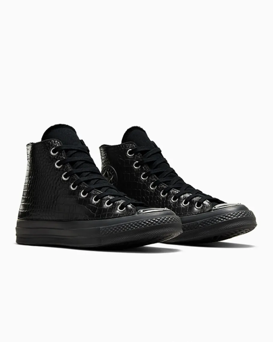 Converse Chuck 70 LTD Mono Black Premium Leather*Mujer Corte Alto | Corte Alto
