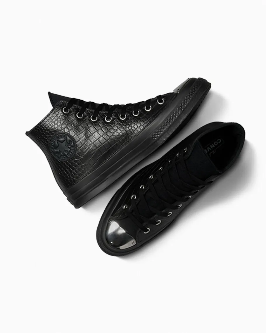 Converse Chuck 70 LTD Mono Black Premium Leather*Mujer Corte Alto | Corte Alto