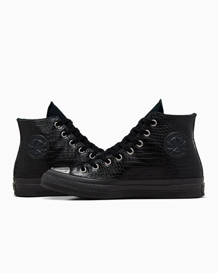 Converse Chuck 70 LTD Mono Black Premium Leather*Mujer Corte Alto | Corte Alto