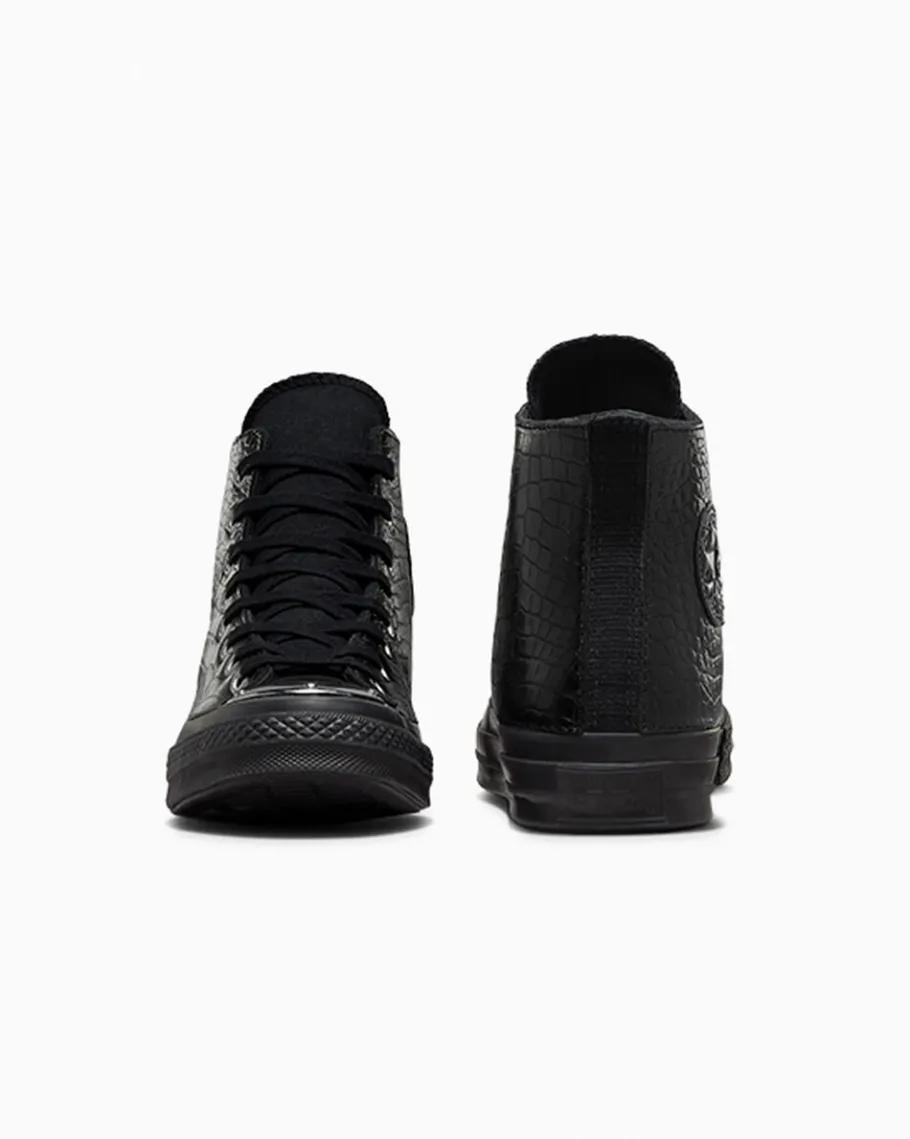 Converse Chuck 70 LTD Mono Black Premium Leather*Mujer Corte Alto | Corte Alto