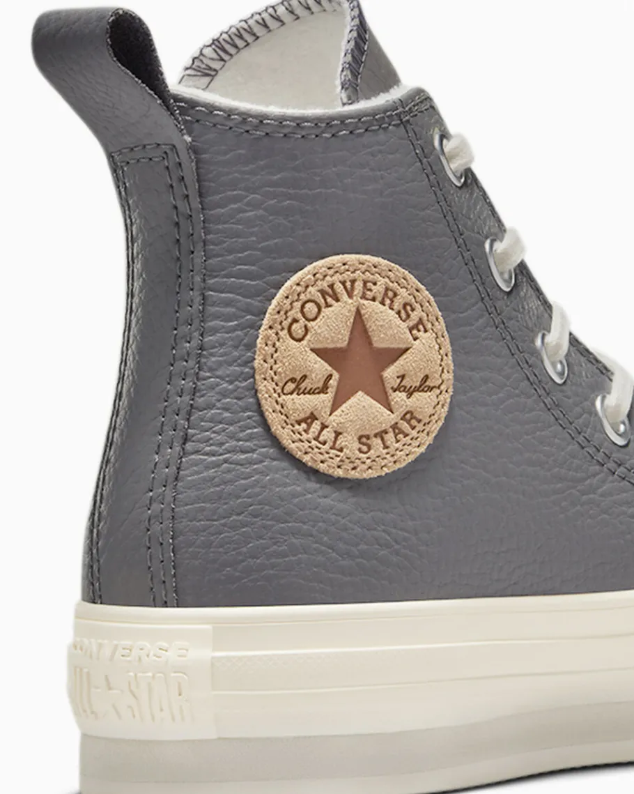 Converse Chuck Taylor All Star EVA Lift Platform Fleece-Lined Leather*Niños Niña | Botas