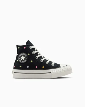 Converse Chuck Taylor All Star Lift Embroidered Polka Dots Platform*Niños Niños Pequeños (4-8 Años) | Corte Alto