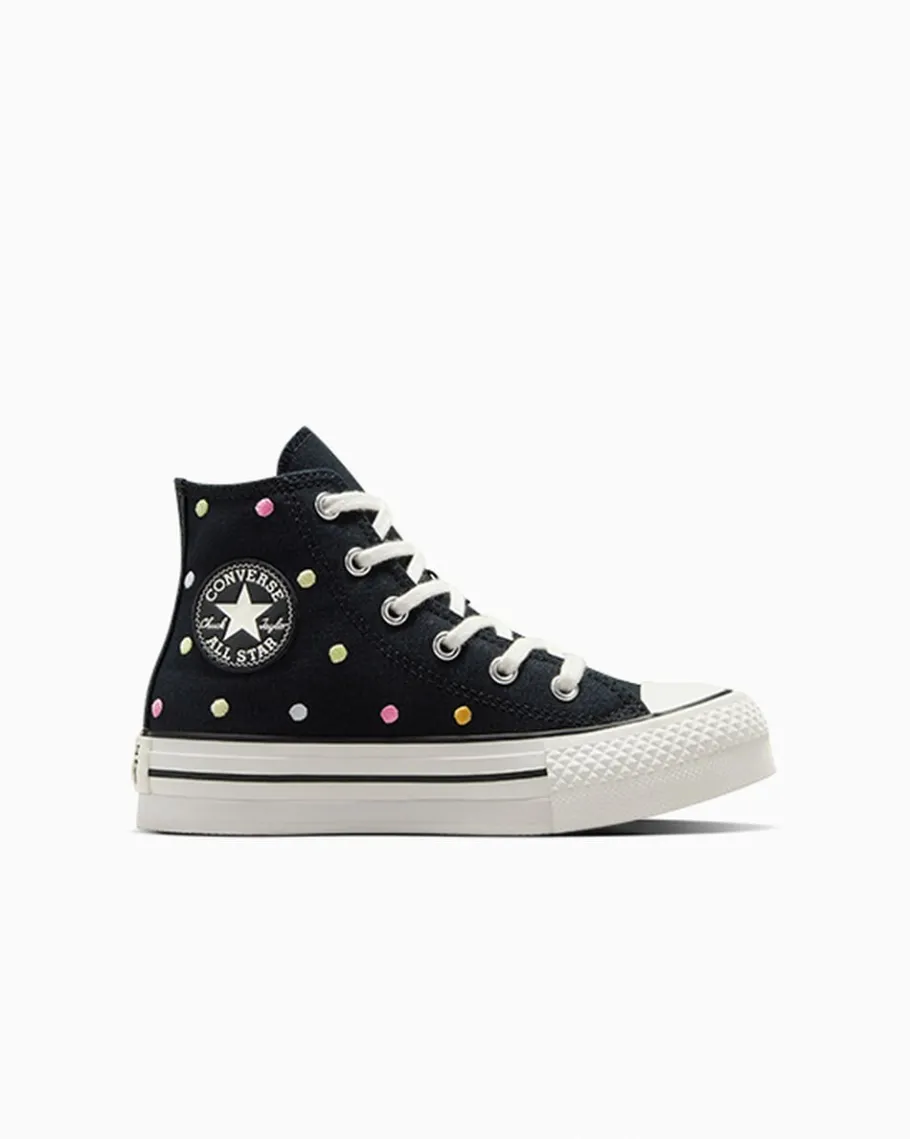 Converse Chuck Taylor All Star Lift Embroidered Polka Dots Platform*Niños Niños Pequeños (4-8 Años) | Corte Alto