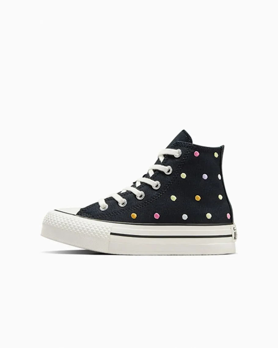 Converse Chuck Taylor All Star Lift Embroidered Polka Dots Platform*Niños Niños Pequeños (4-8 Años) | Corte Alto