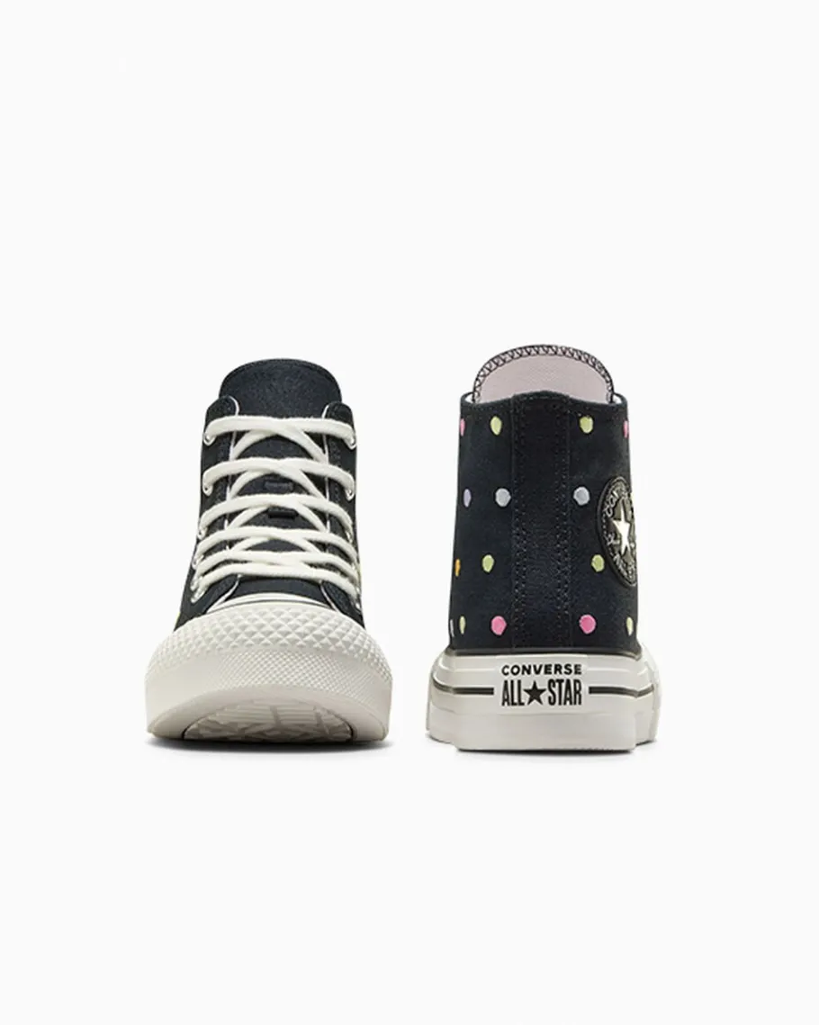 Converse Chuck Taylor All Star Lift Embroidered Polka Dots Platform*Niños Niños Pequeños (4-8 Años) | Corte Alto