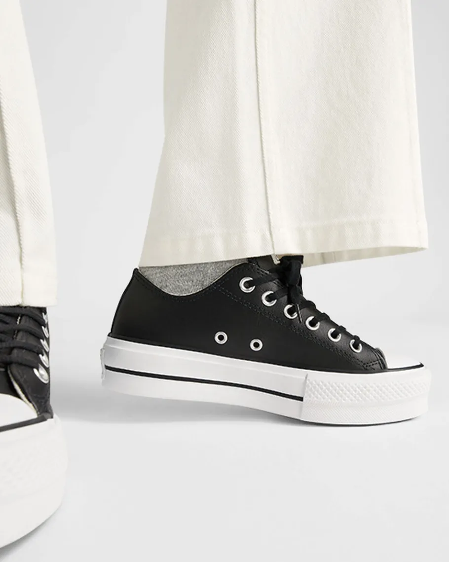 Converse Chuck Taylor All Star Platform Clean Leather*Mujer Corte Bajo | Corte Alto