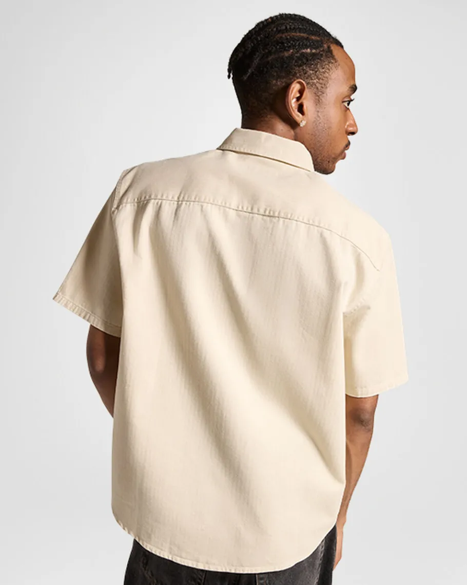 Converse Woven Short Sleeve Shirt*Hombre Partes De Arriba Y Camisetas