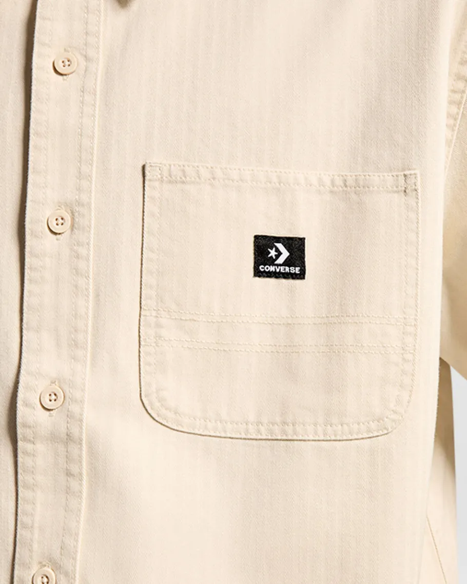 Converse Woven Short Sleeve Shirt*Hombre Partes De Arriba Y Camisetas