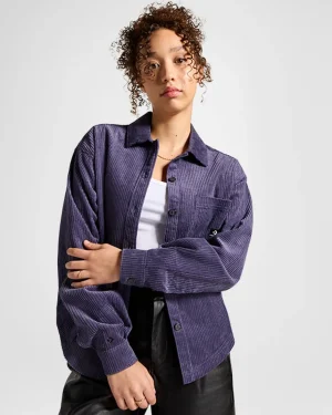 Converse Corduroy Button Down Shirt*Mujer Partes De Arriba Y Camisetas