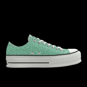 Converse Custom Chuck Taylor All Star Lift Platform Glitter By You*Mujer Corte Bajo | Plataformas