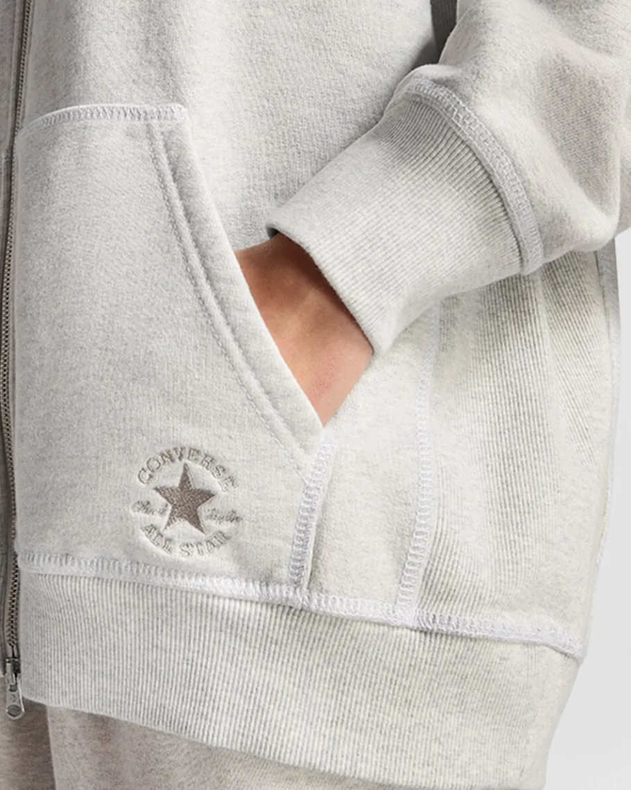 Converse Go-To Star Chevron Full-Zip Hoodie*Hombre Partes De Arriba Y Camisetas | Chaquetas Y Sudaderas