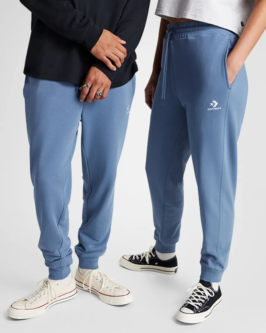 Converse Pantalones de chándal de ajuste estándar Go-To Embroidered Star Chevron*Hombre Pantalones Largos Y Cortos