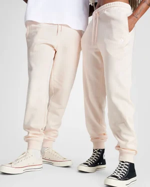 Converse Pantalones de chándal de tejido Fleece y ajuste estándar Go-To Embroidered Star Chevron*Hombre Pantalones Largos Y Cortos
