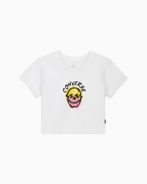 Converse Spray Paint Skull T-Shirt*Mujer Partes De Arriba Y Camisetas