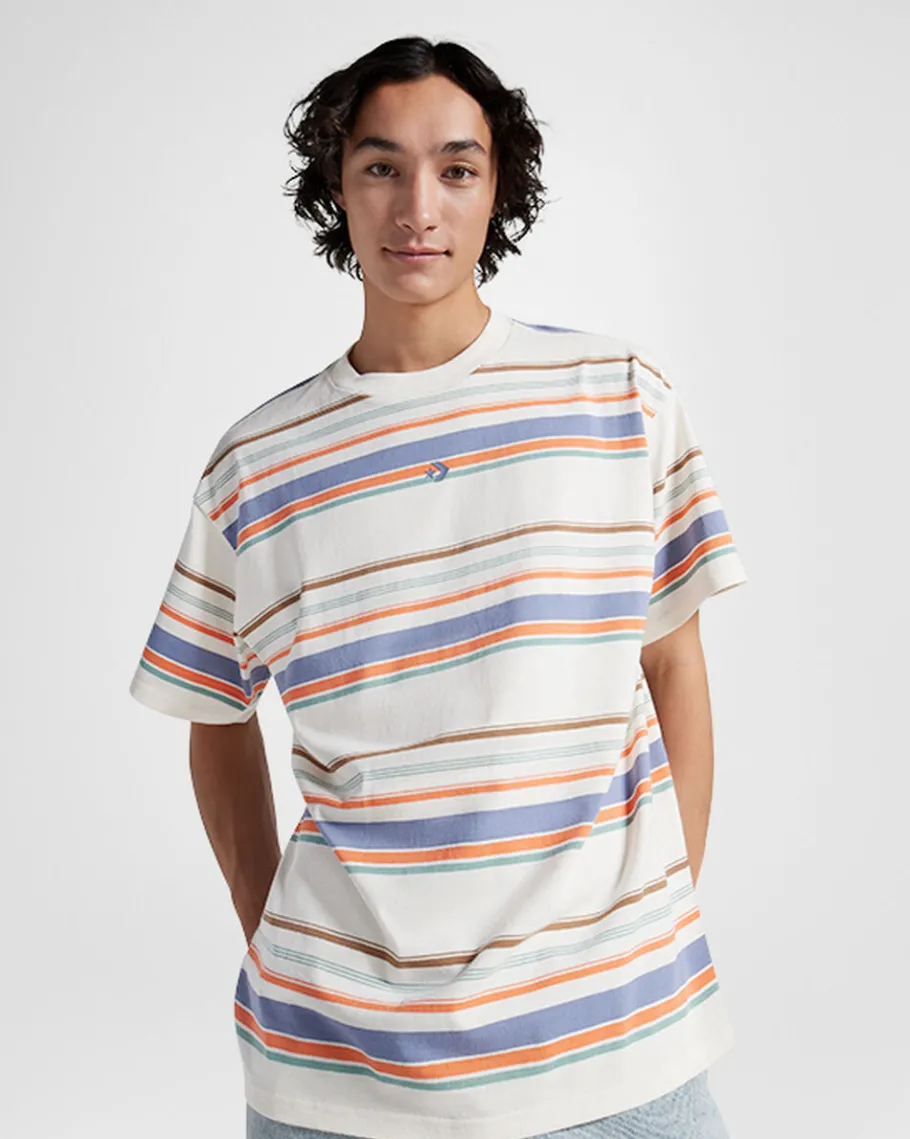 Converse Striped Loose-Fit T-Shirt*Hombre Partes De Arriba Y Camisetas