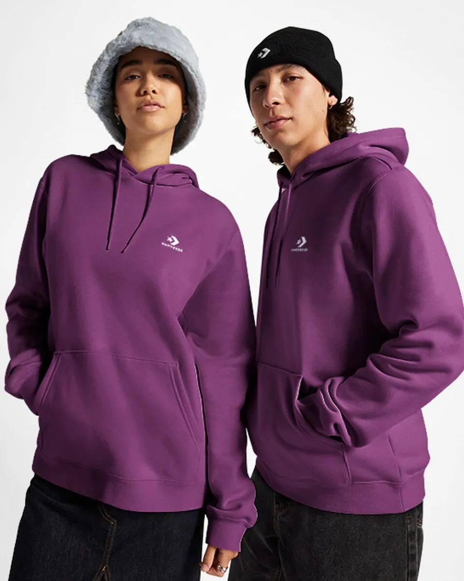 Converse Sudadera con capucha de tejido Fleece y ajuste estándar Go-To Embroidered Star Chevron*Hombre Partes De Arriba Y Camisetas | Chaquetas Y Sudaderas