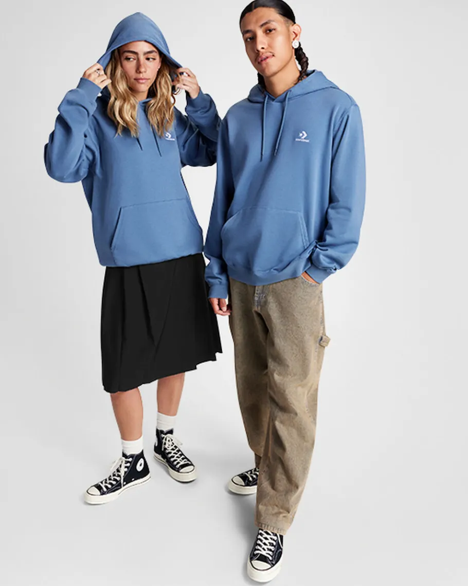 Converse Sudadera con capucha de tejido Fleece y ajuste estándar Go-To Embroidered Star Chevron*Hombre Chaquetas Y Sudaderas | Partes De Arriba Y Camisetas
