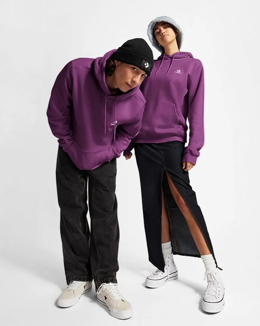 Converse Sudadera con capucha de tejido Fleece y ajuste estándar Go-To Embroidered Star Chevron*Hombre Partes De Arriba Y Camisetas | Chaquetas Y Sudaderas