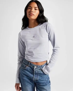 Converse Tonal Long Sleeve Baby T-Shirt*Mujer Partes De Arriba Y Camisetas